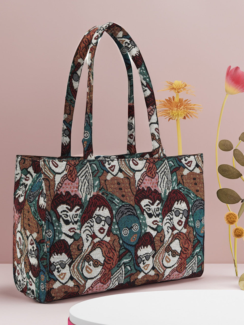 Aravelle Muse – Artisan Portrait Tote