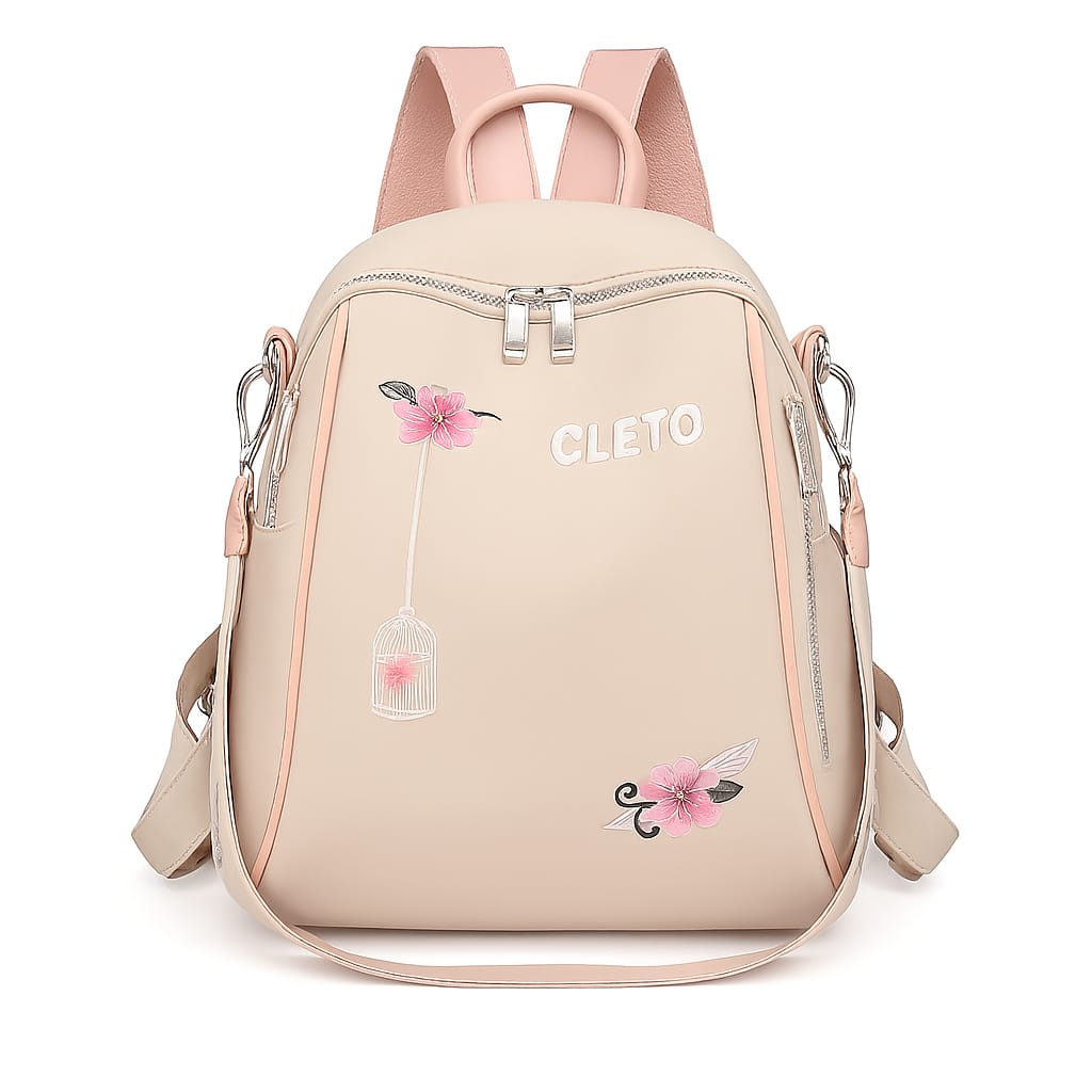 Floral Embroidery Backpack for Women | Stylish Daily Casual Grils School Bag