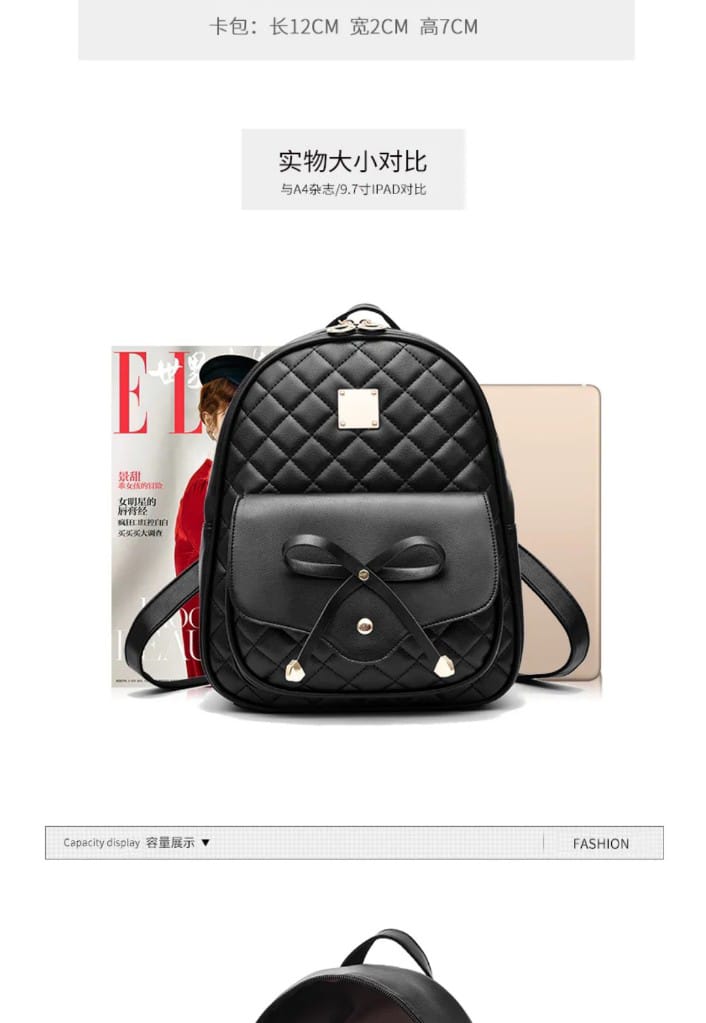 Backpack For College Women | Stylish Tassel Casual School Bag For Girls Combo of 3