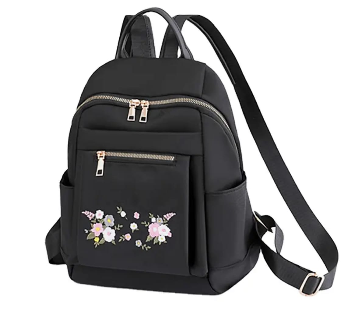 Floral Embroidery Backpack for Women | Stylish Daily Casual Grils School Bag