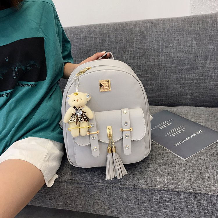 Backpack For College | Stylish Tassel Casual School Bag For Girls Combo of 3