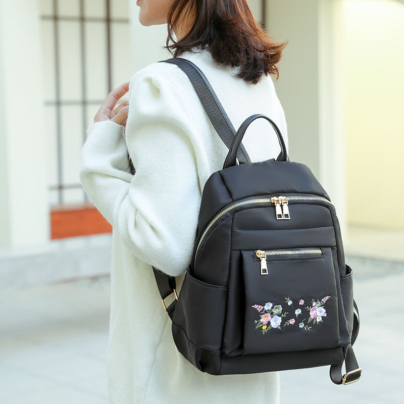Floral Embroidery Backpack for Women | Stylish Daily Casual Grils School Bag