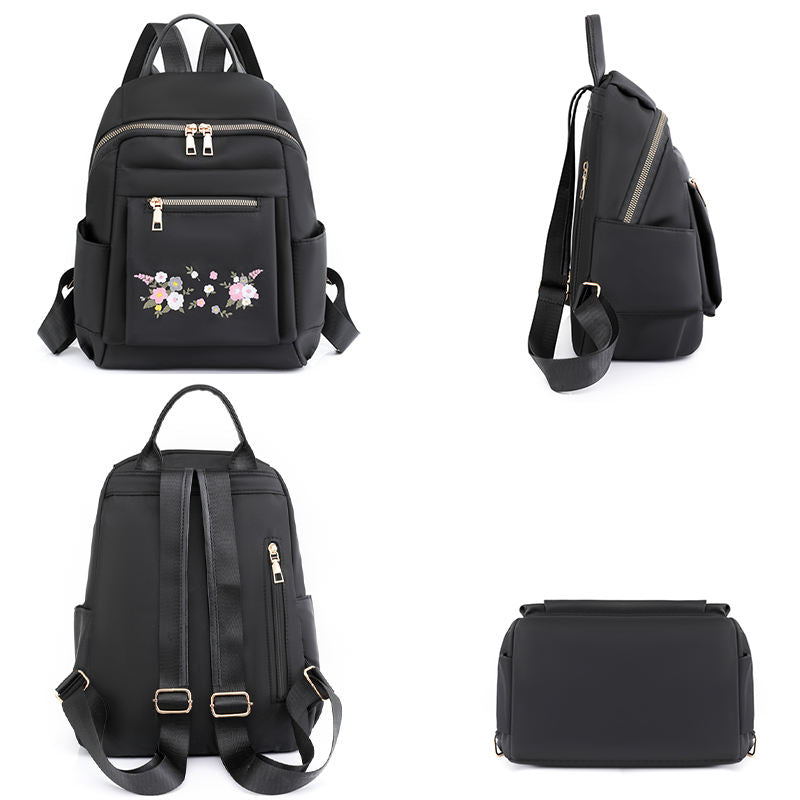Floral Embroidery Backpack for Women | Stylish Daily Casual Grils School Bag